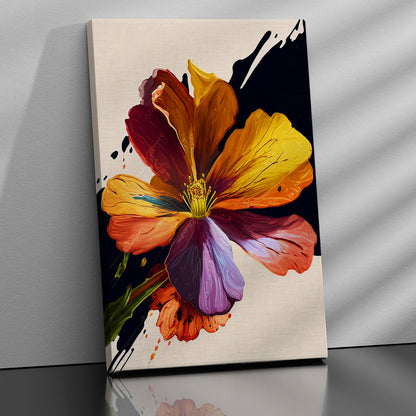 Modern Floral Art Canvas Painting for Wall Decor