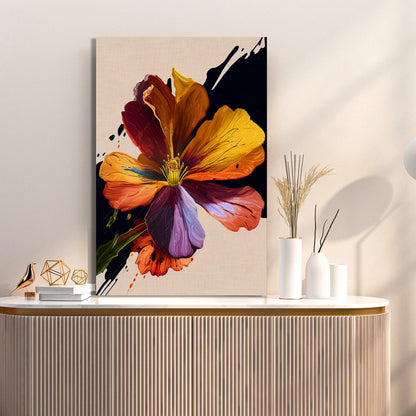 Modern Floral Art Canvas Painting for Wall Decor