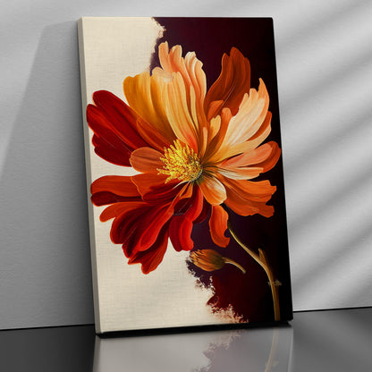 Abstract Floral Art Canvas Painting for Wall Decor