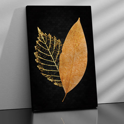 Classic Black and Golden Canvas Painting - Luxury Golden Canvas for Living Room Wall Decor