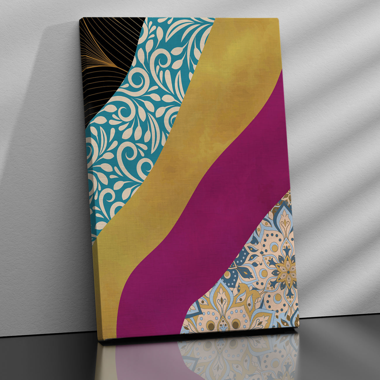 Vibrant Abstract Art Canvas - Modern Canvas Painting for Living Room Wall Decor