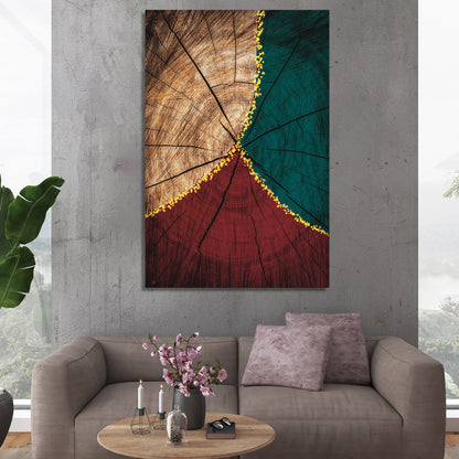 Vibrant Beautiful Black and Golden Canvas Painting - Abstract Art Canvas for Wall Decor