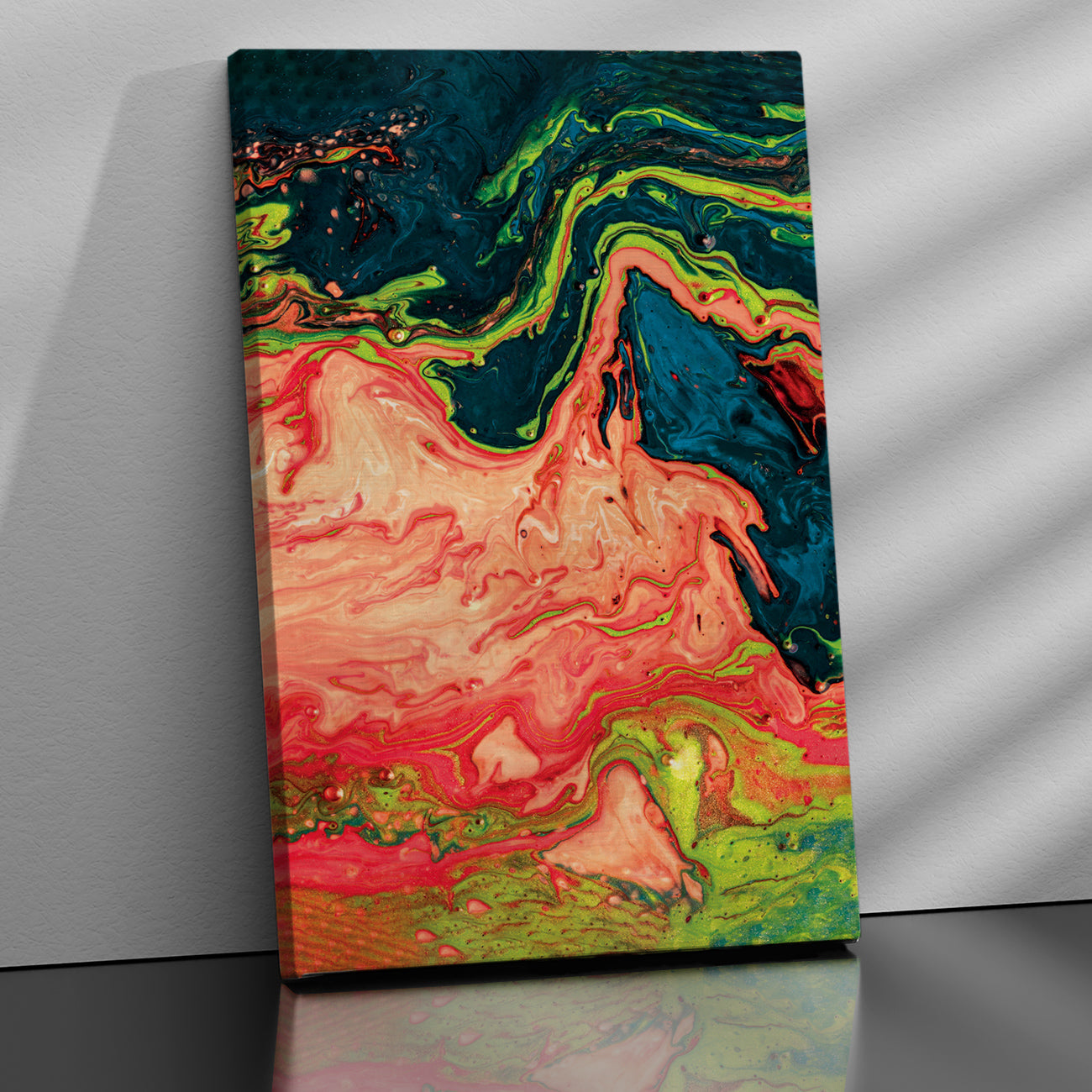 Vibrant Canvas Painting - Modern Abstract Art Canvas for Wall Decor