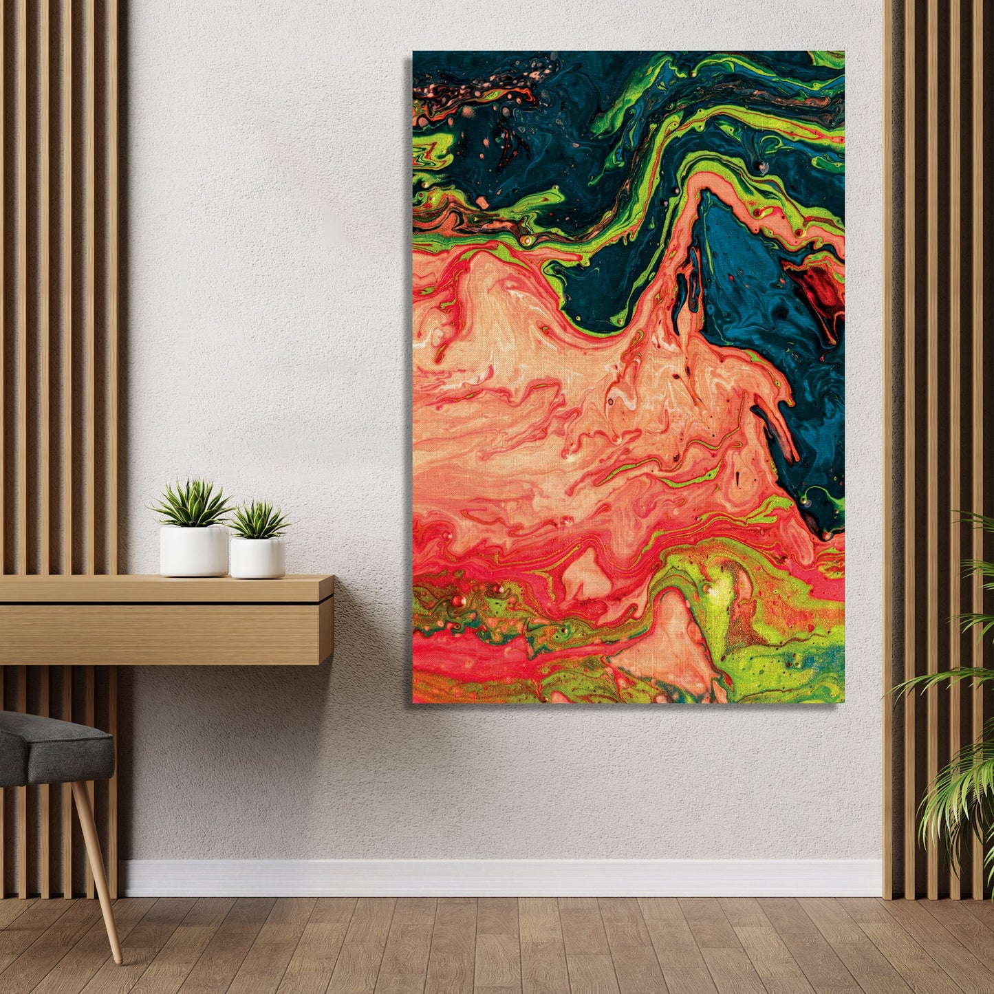 Vibrant Canvas Painting - Modern Abstract Art Canvas for Wall Decor