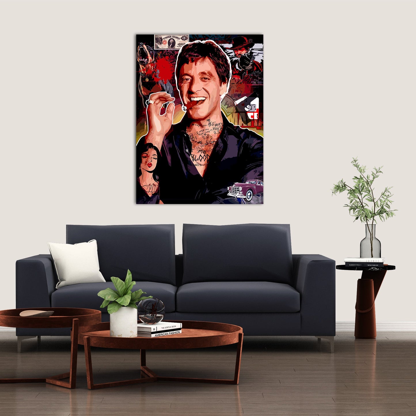 Al Pacino Canvas Paintings | Iconic Hollywood Art Canvas Painting for Wall Decor