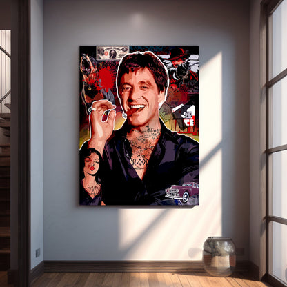 Al Pacino Canvas Paintings | Iconic Hollywood Art Canvas Painting for Wall Decor