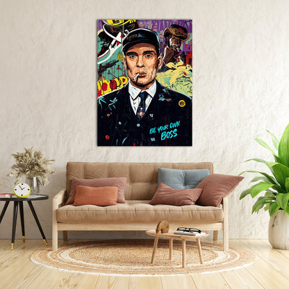 Thomas Shelby Canvas Paintings | Capturing the Enigmatic Peaky Blinders Icon for Living Room Bedroom Home Wall Decor