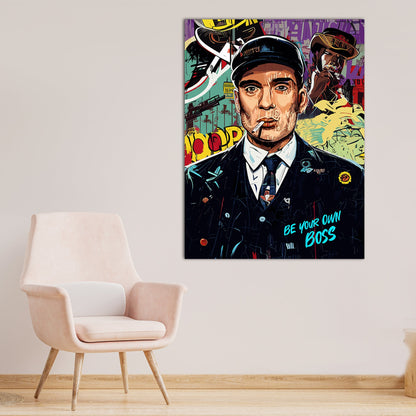 Thomas Shelby Canvas Paintings | Capturing the Enigmatic Peaky Blinders Icon for Living Room Bedroom Home Wall Decor