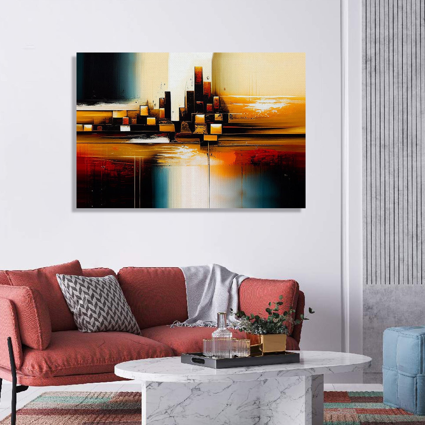 Modern Art Canvas Painting - Abstract Art Canvas for Living Room Wall Decor