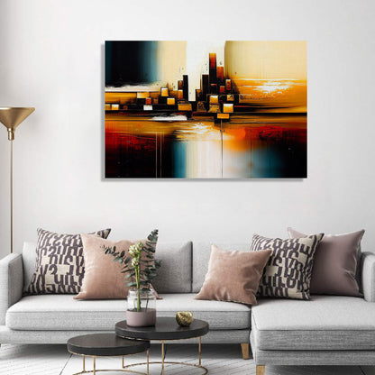 Modern Art Canvas Painting - Abstract Art Canvas for Living Room Wall Decor