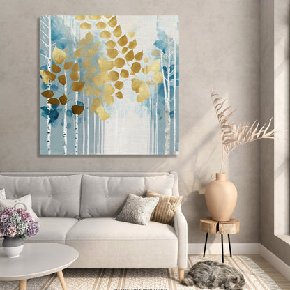 Kotart-Abstract Modern Art Canvas Paintings for Living Room Wall Decor - Nature Inspired Golden Painting-Posters, Prints, & Visual Artwork