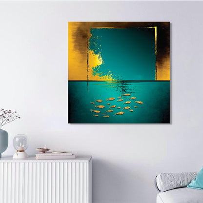 Kotart-Abstract Ocean Canvas Painting - Deep Ocean Modern Canvas Art-Posters, Prints, & Visual Artwork