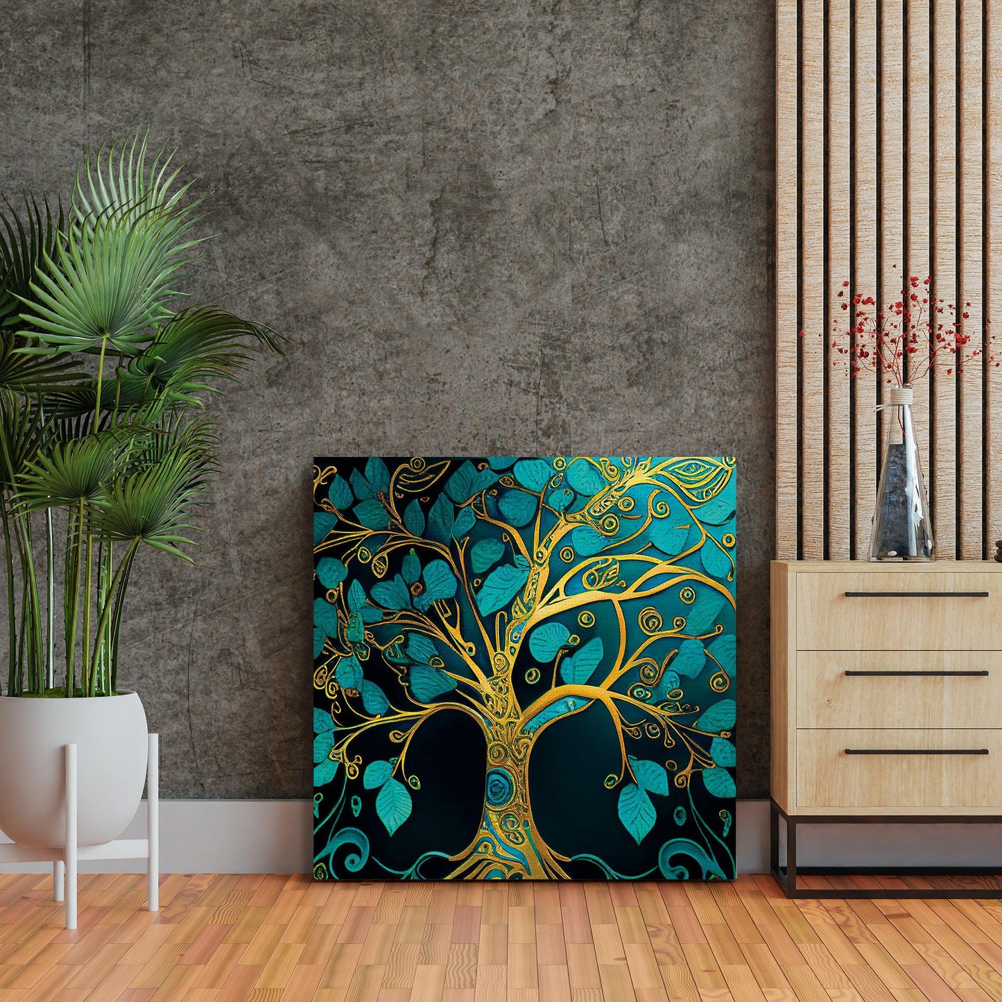 Kotart-Abstract Tree of Life Canvas Painting - Canvas Art-Posters, Prints, & Visual Artwork