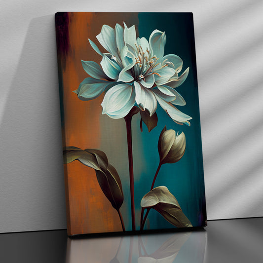Add Color and Style to Your Bedroom Walls with Floral Modern Abstract Canvas Art