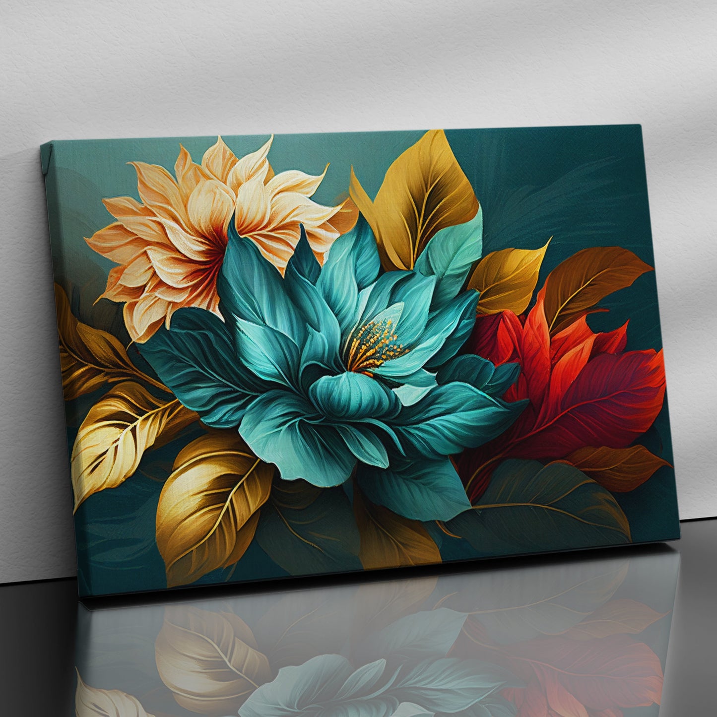 Add a Pop of Color to Your Living Room or Bedroom with Abstract Canvas Paintings