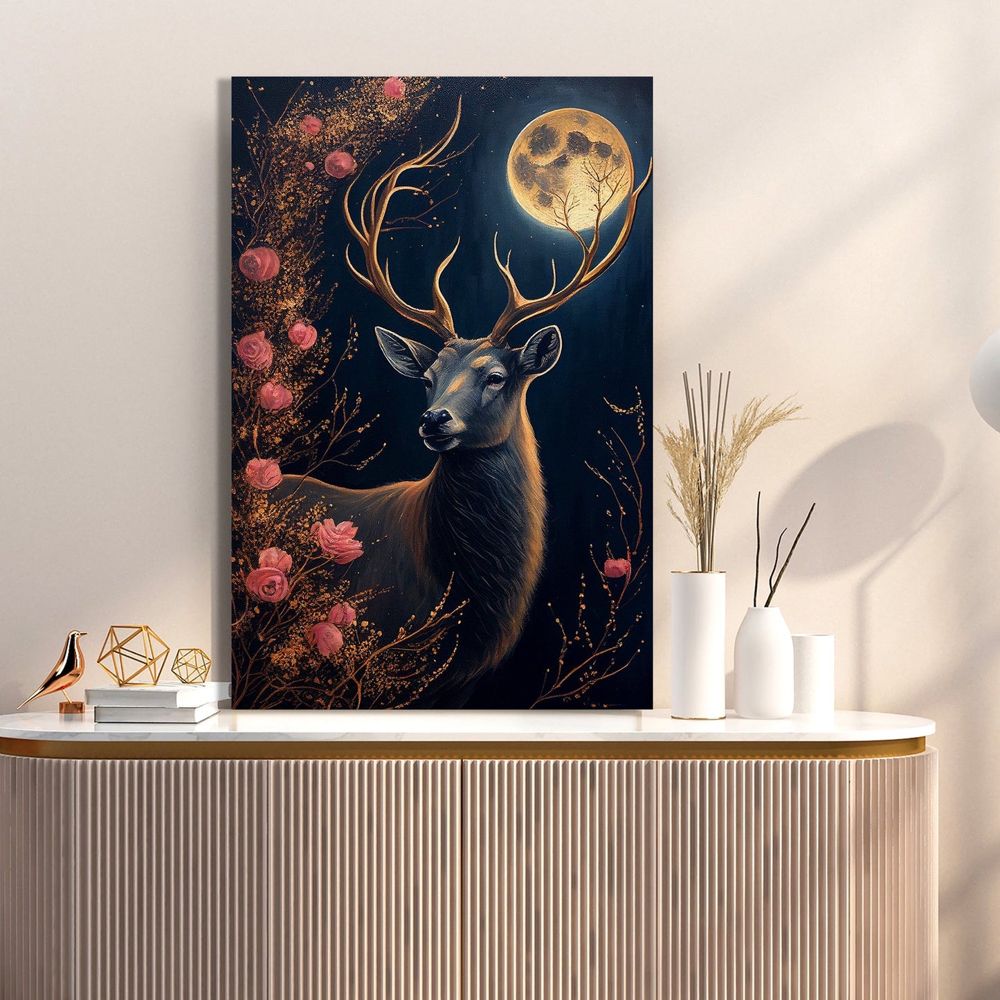 Kotart-Beautiful Deer Canvas Art for Home Living Room Bedroom Wall Decor - Modern Art Canvas Painting-Posters, Prints, & Visual Artwork