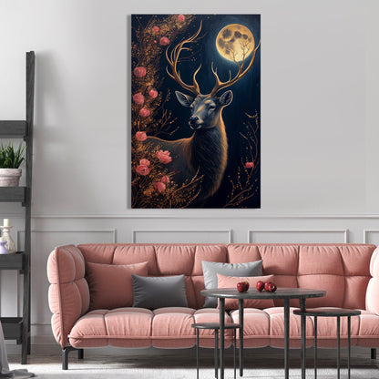 Kotart-Beautiful Deer Canvas Art for Home Living Room Bedroom Wall Decor - Modern Art Canvas Painting-Posters, Prints, & Visual Artwork