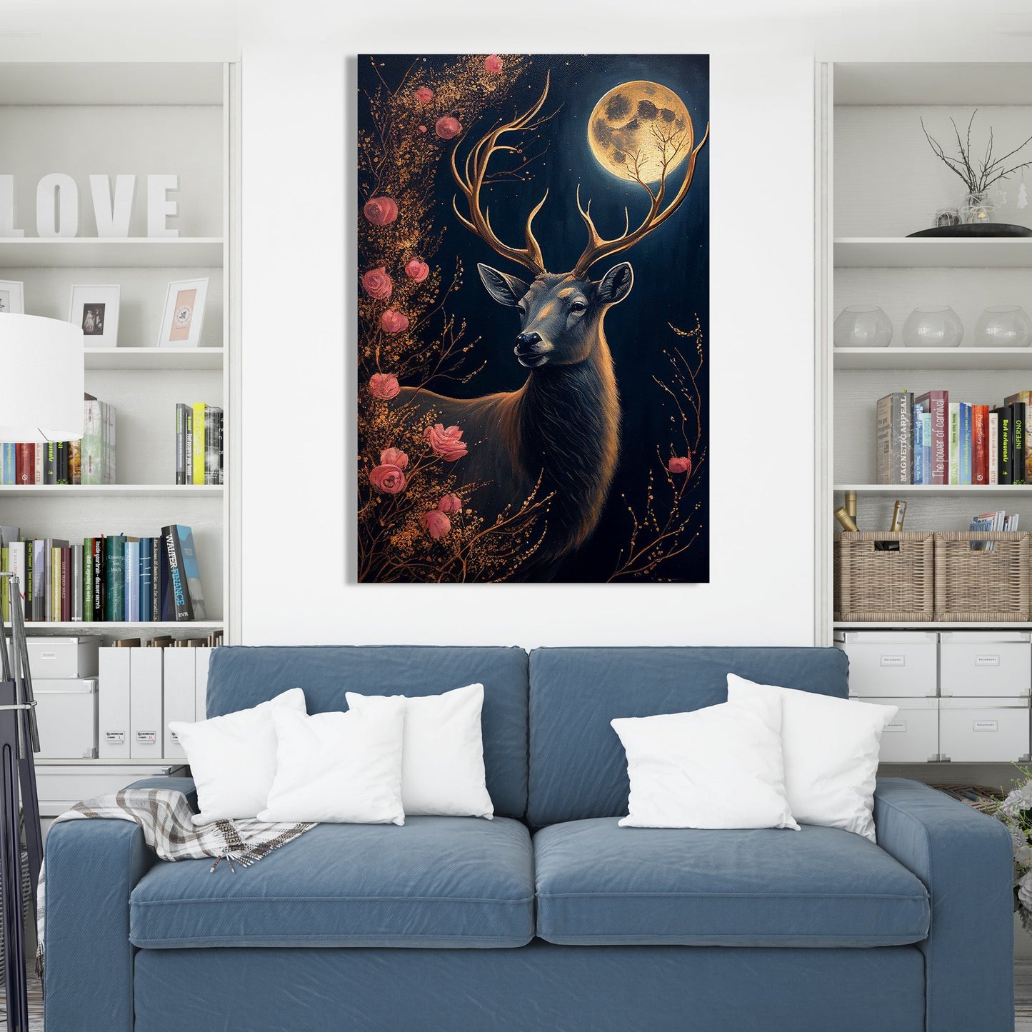 Kotart-Beautiful Deer Canvas Art for Home Living Room Bedroom Wall Decor - Modern Art Canvas Painting-Posters, Prints, & Visual Artwork
