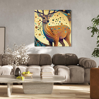 Kotart-Beautiful Deer Printed Canvas Art - Modern Art Canvas Paintings-Posters, Prints, & Visual Artwork