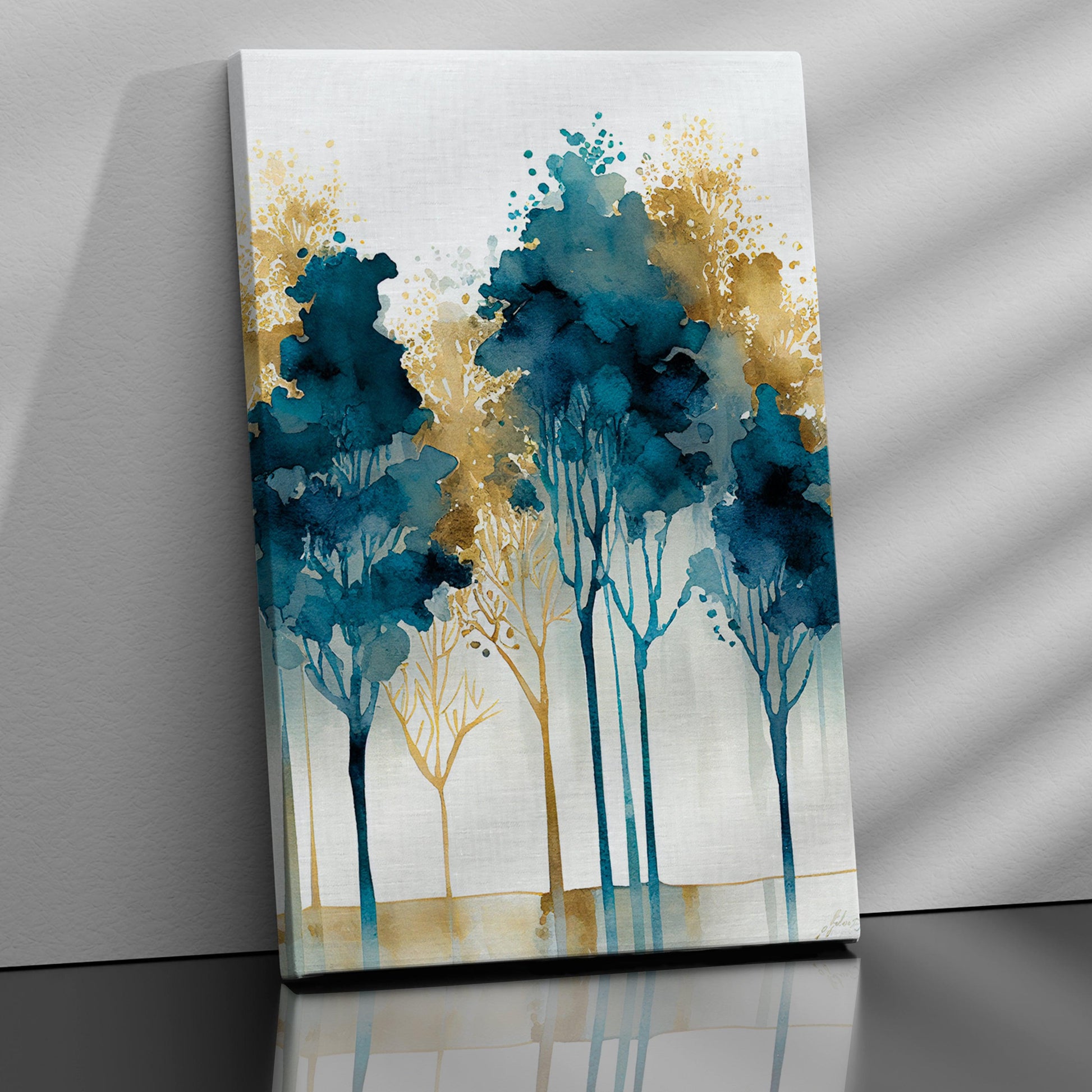 Kotart-Deep Forest Canvas Paintings - Modern Forest Canvas Art-Posters, Prints, & Visual Artwork