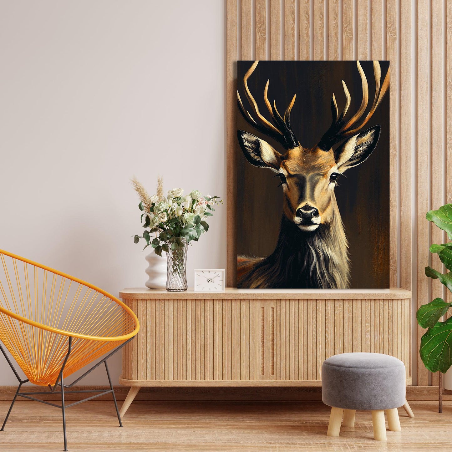 Kotart-Deer in Forest Canvas Painting - Large Canvas Art for Living Room Bedroom Wall Decor-Posters, Prints, & Visual Artwork