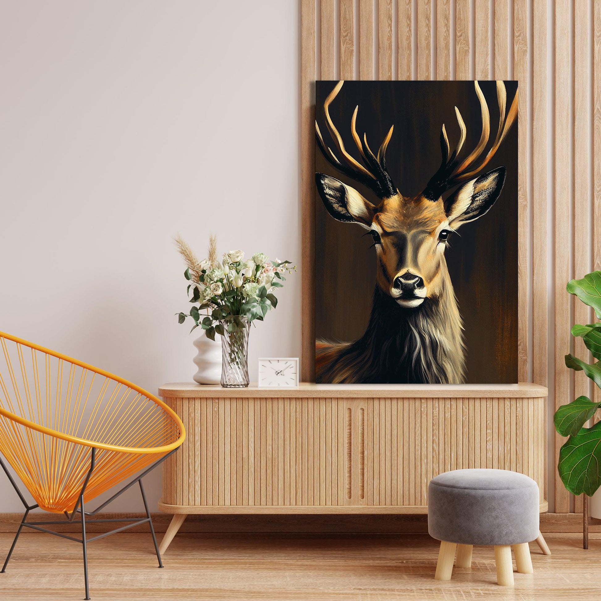 Kotart-Deer in Forest Canvas Painting - Large Canvas Art for Living Room Bedroom Wall Decor-Posters, Prints, & Visual Artwork