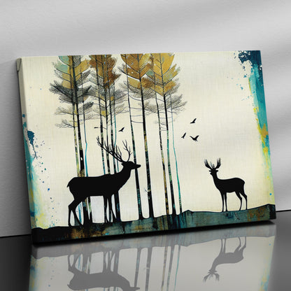 Kotart-Deer in Forest Canvas Painting for Wall Decor-Posters, Prints, & Visual Artwork