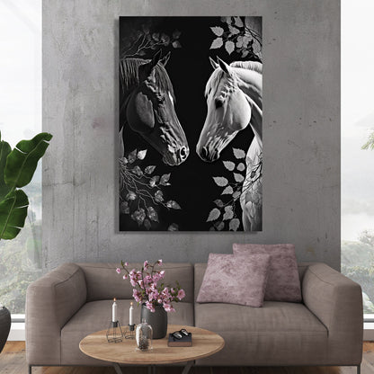 Eye-catching Abstract Horse Art Canvas Paintings for Living Room Bedroom Home and Office Wall Decoration
