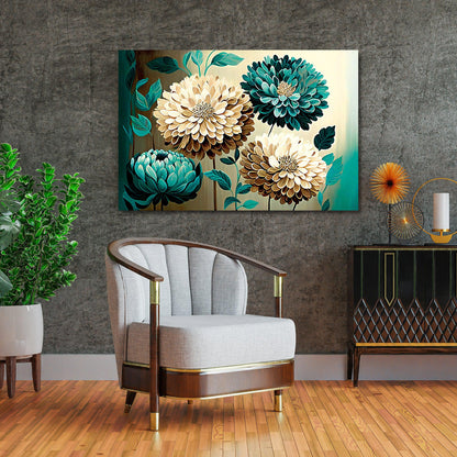 Kotart-Floral Canvas Painting - Vibrant Large Canvas Art for Wall Decor-Posters, Prints, & Visual Artwork