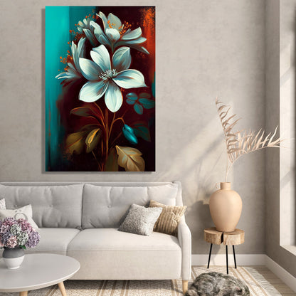 Kotart-Floral Canvas Painting for Home and Office Wall Decor - Modern Art Painting for Home Decor-Posters, Prints, & Visual Artwork