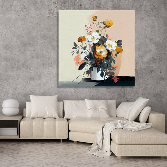 Kotart-Floral Canvas Painting for Living Room Bedroom Wall Decor - Nature Inspired Canvas Art for Home Decor-Posters, Prints, & Visual Artwork