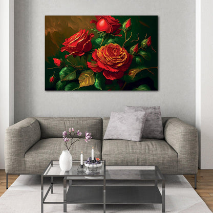 Kotart-Floral Canvas Paintings - Nature Inspired Large Canvas Art for Living Room Wall Decor-Posters, Prints, & Visual Artwork