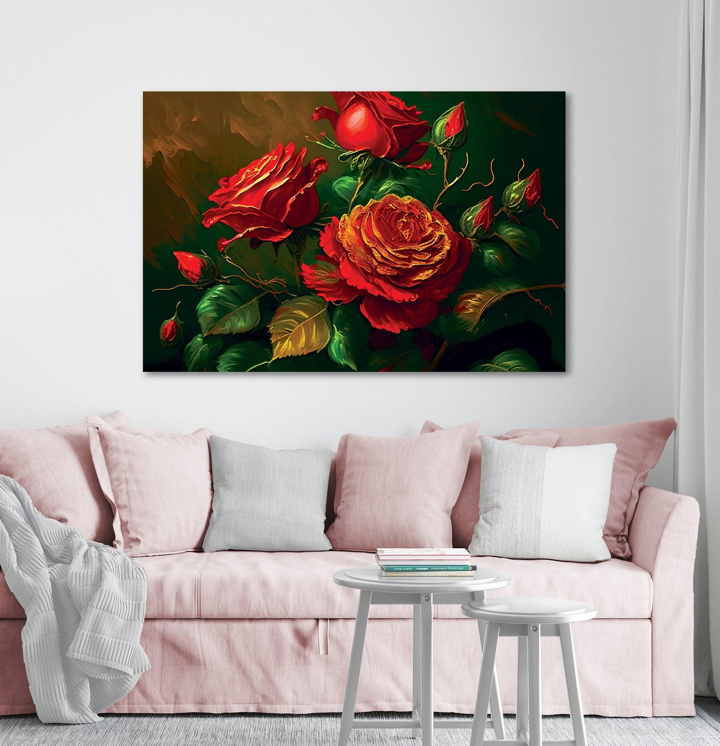 Kotart-Floral Canvas Paintings - Nature Inspired Large Canvas Art for Living Room Wall Decor-Posters, Prints, & Visual Artwork