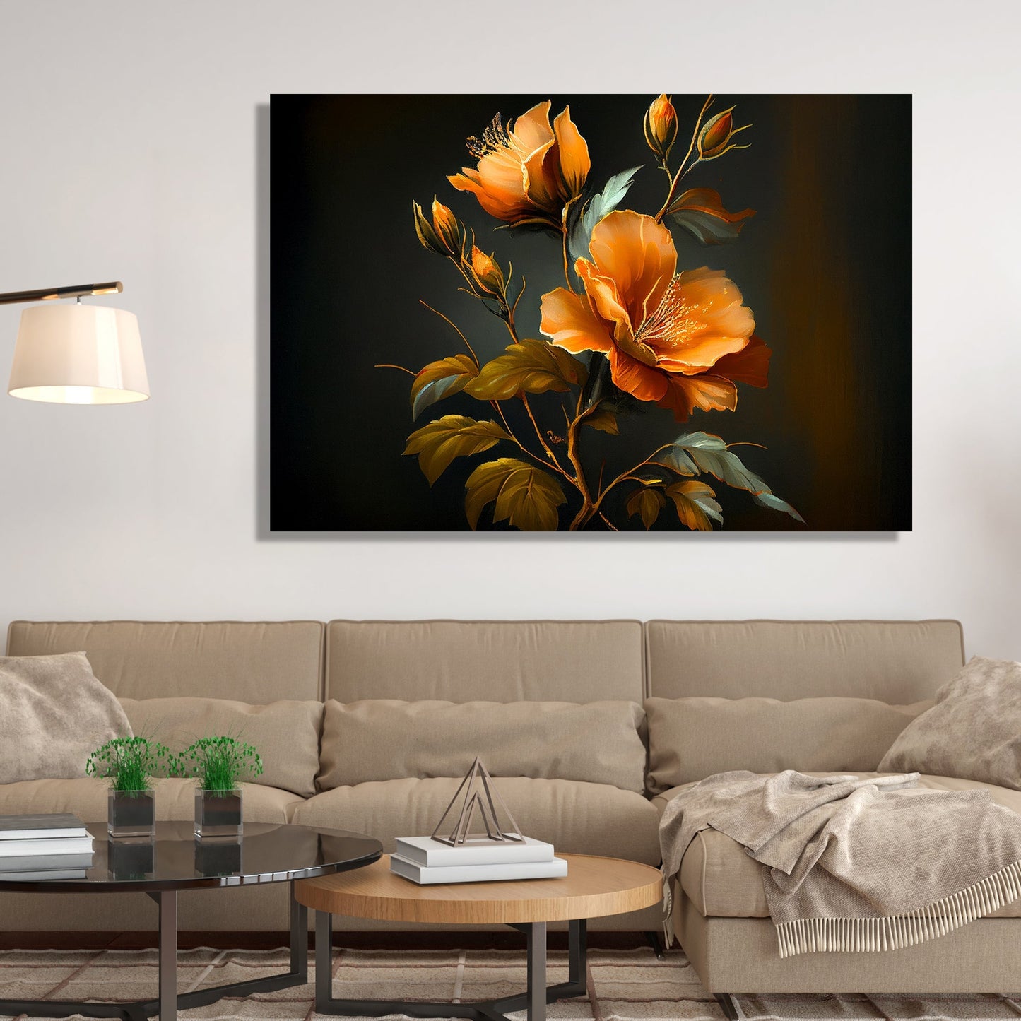 Kotart-Floral Canvas Paintings for Living Room Bedroom Wall Decor - Paintings for Home Decor-Posters, Prints, & Visual Artwork