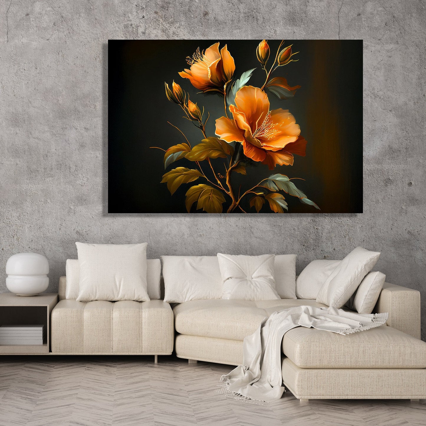 Kotart-Floral Canvas Paintings for Living Room Bedroom Wall Decor - Paintings for Home Decor-Posters, Prints, & Visual Artwork