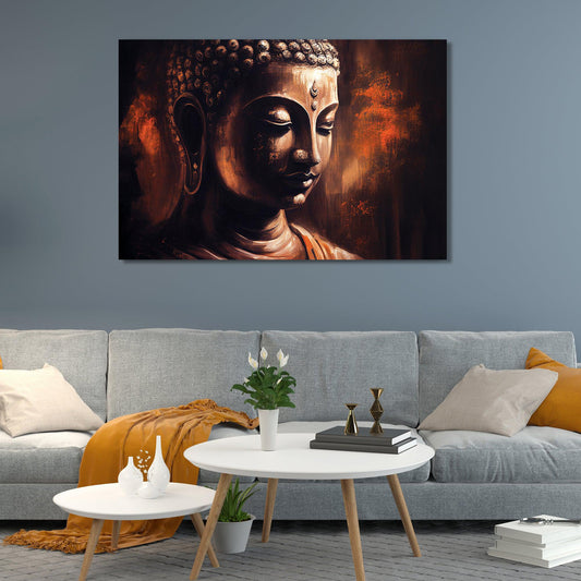 Kotart-Golden Buddha Canvas Paintings - Modern Canvas Art for Wall Decor-Posters, Prints, & Visual Artwork
