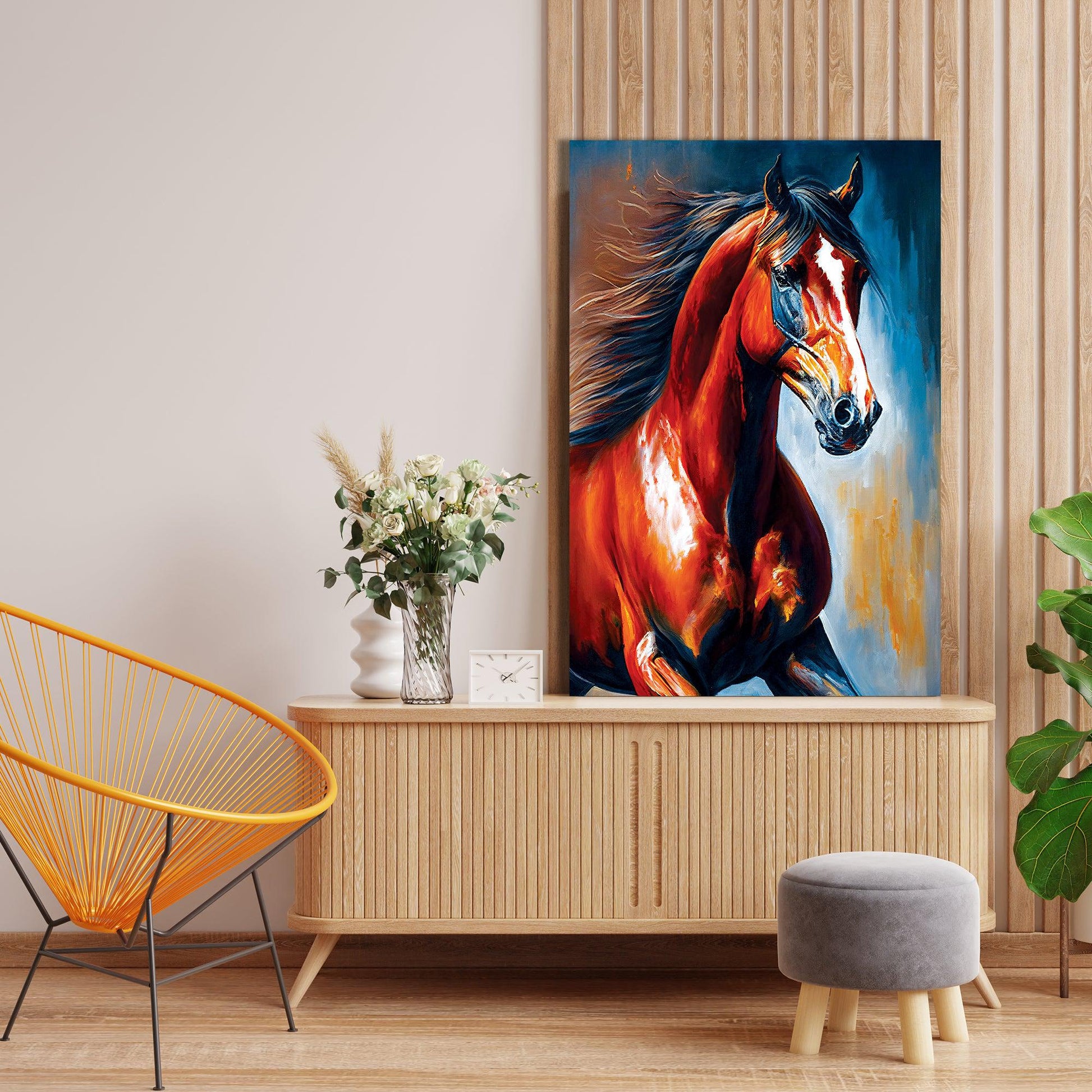 Kotart-Horse Canvas Painting - Modern Canvas Art for Luxury Home Living Room Wall Decor-Posters, Prints, & Visual Artwork