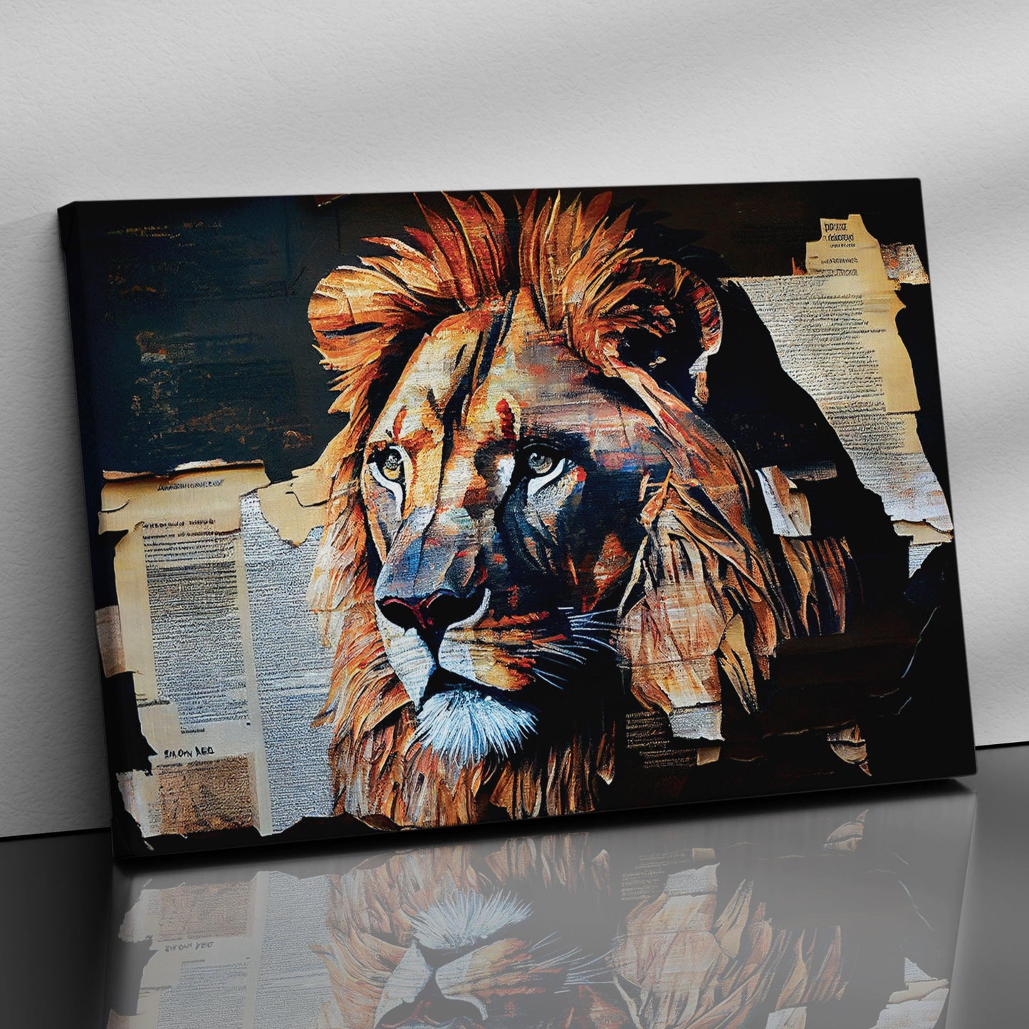 Kotart-Lion Canvas Art - Large Canvas Painting for Wall Decor-Posters, Prints, & Visual Artwork