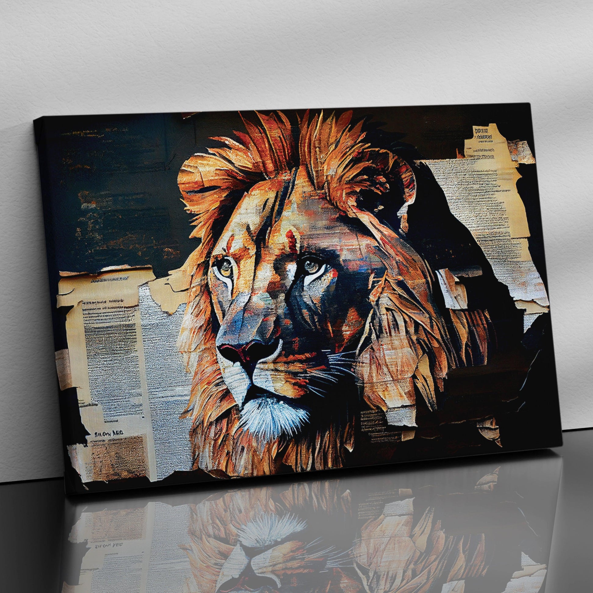 Kotart-Lion Canvas Art - Large Canvas Painting for Wall Decor-Posters, Prints, & Visual Artwork