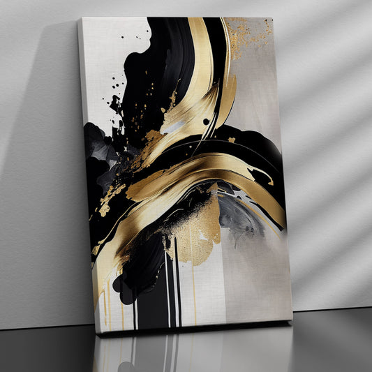 Kotart-Modern Abstract Art Canvas Painting - Golden Art For Living Room Bedroom Home Offices Studio and Salon Wall Decor-Posters, Prints, & Visual Artwork