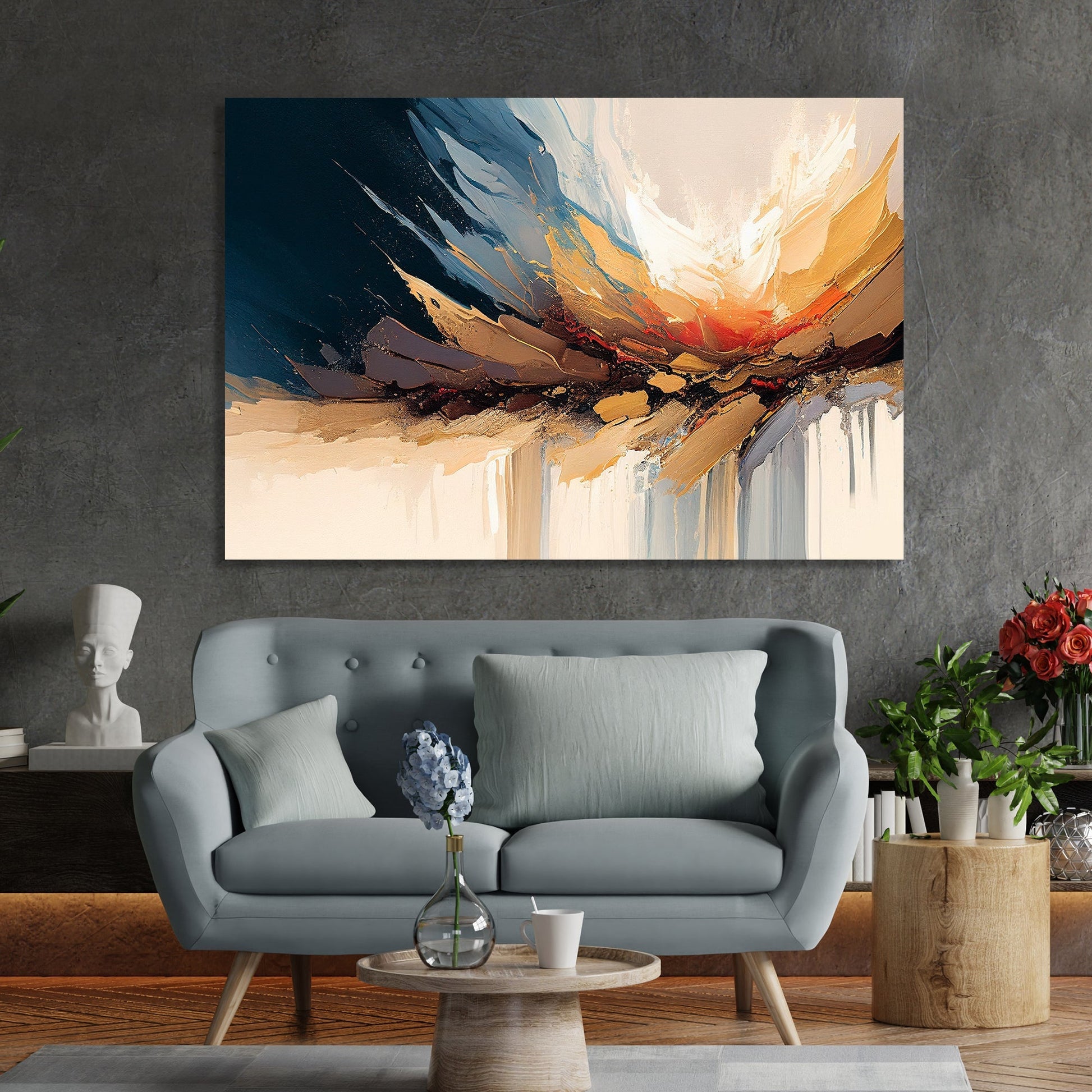Kotart-Modern Abstract Art Canvas Paintings for Home and Office Wall Decor - Living room Bedroom Wall Decor Paintings-Posters, Prints, & Visual Artwork