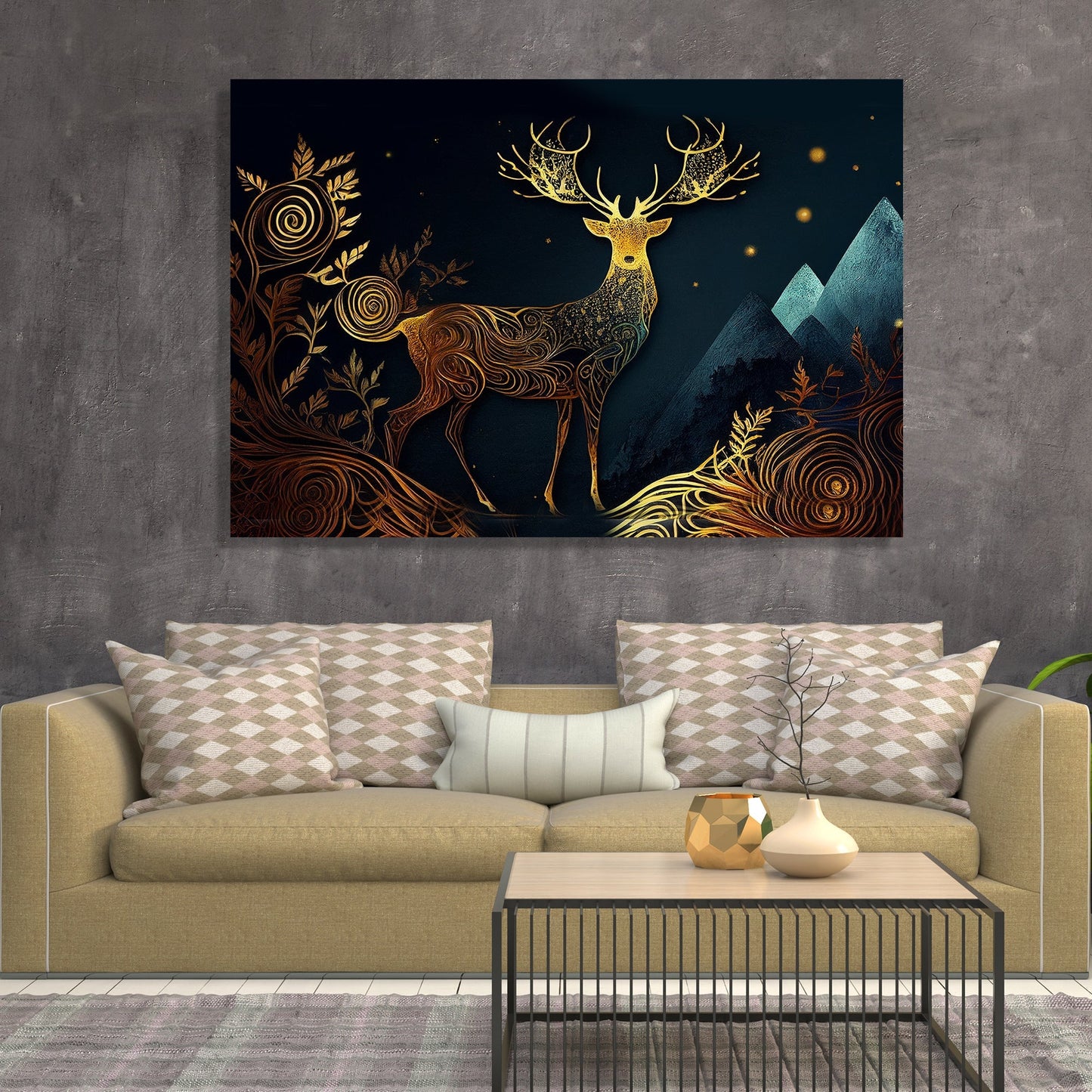 Modern Abstract Canvas Paintings for Home Decor - Living Room and Bedroom Wall Art