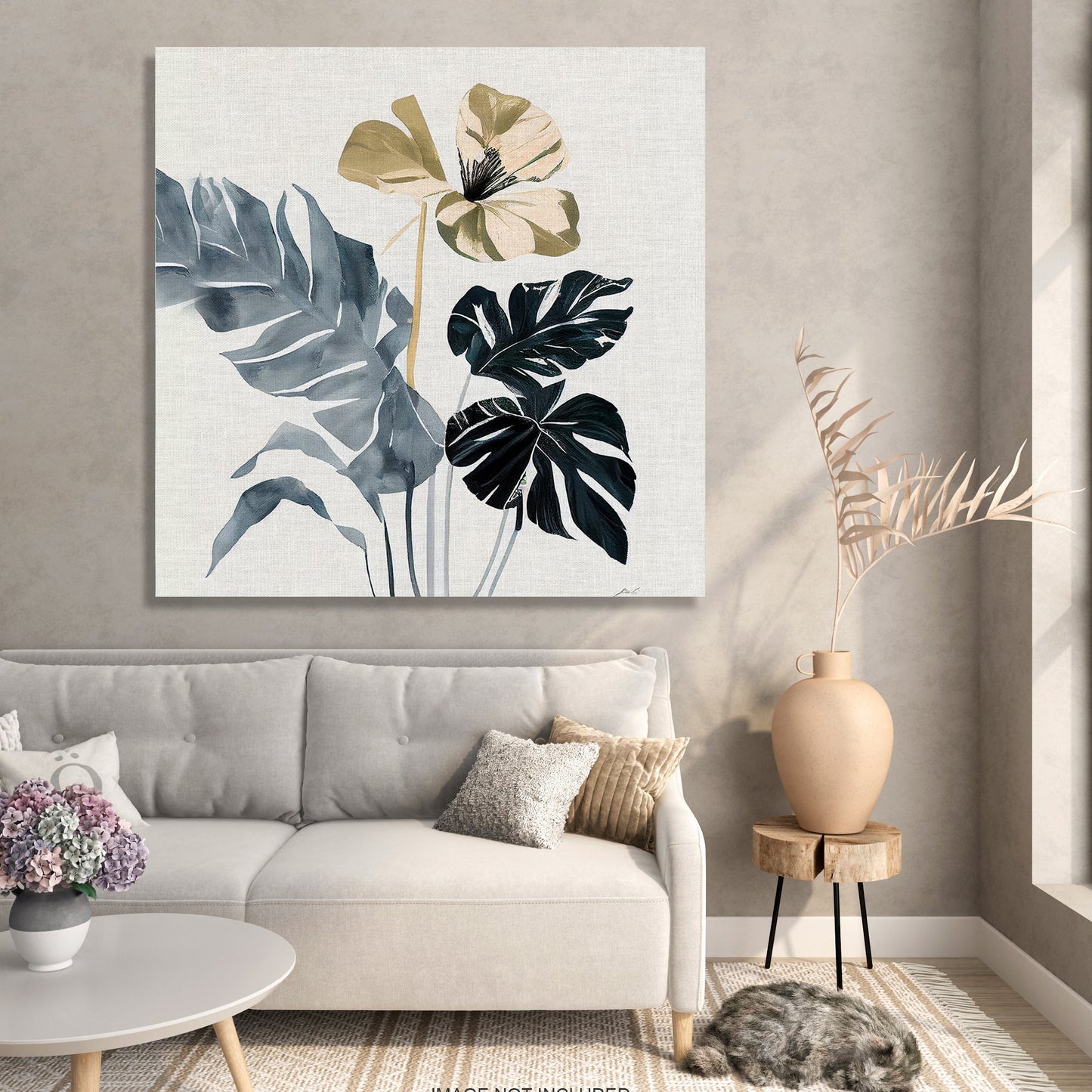 Kotart-Modern Art Canvas Painting - Nature Inspired Exotic Leaf's Canvas Paintings for Living Room Bedroom Home and Office Wall Decor-Posters, Prints, & Visual Artwork