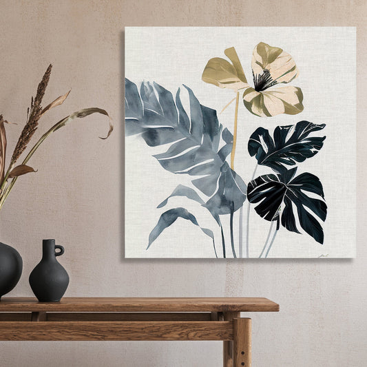 Kotart-Modern Art Canvas Painting - Nature Inspired Exotic Leaf's Canvas Paintings for Living Room Bedroom Home and Office Wall Decor-Posters, Prints, & Visual Artwork