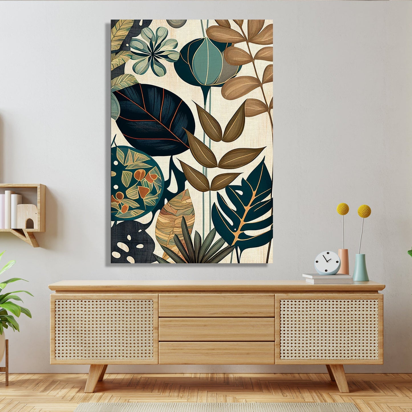 Kotart-Modern Art Canvas Paintings - Tropical Leaf's Art Paintings for Living Room Bedrooms Home and Office Wall Decor-Posters, Prints, & Visual Artwork