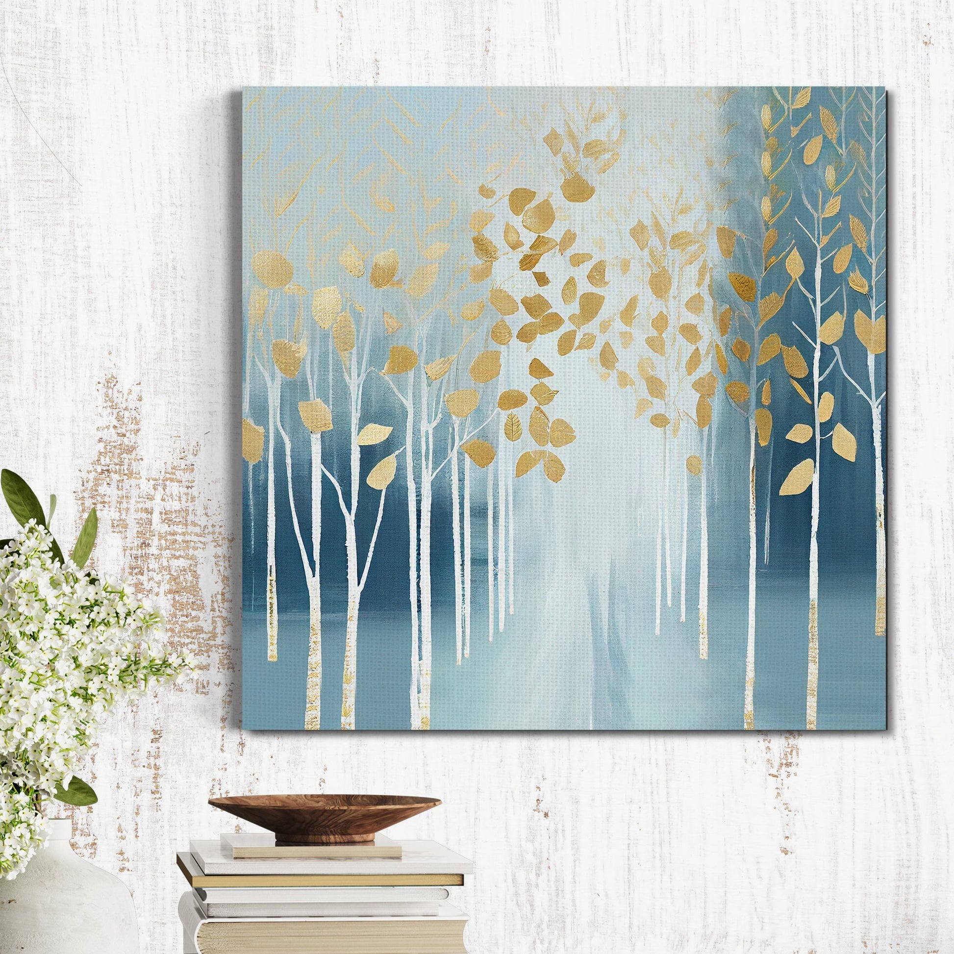 Kotart-Modern Art Canvas Paintings for Living Room Wall Decor - Nature Inspired Golden Painting-Posters, Prints, & Visual Artwork