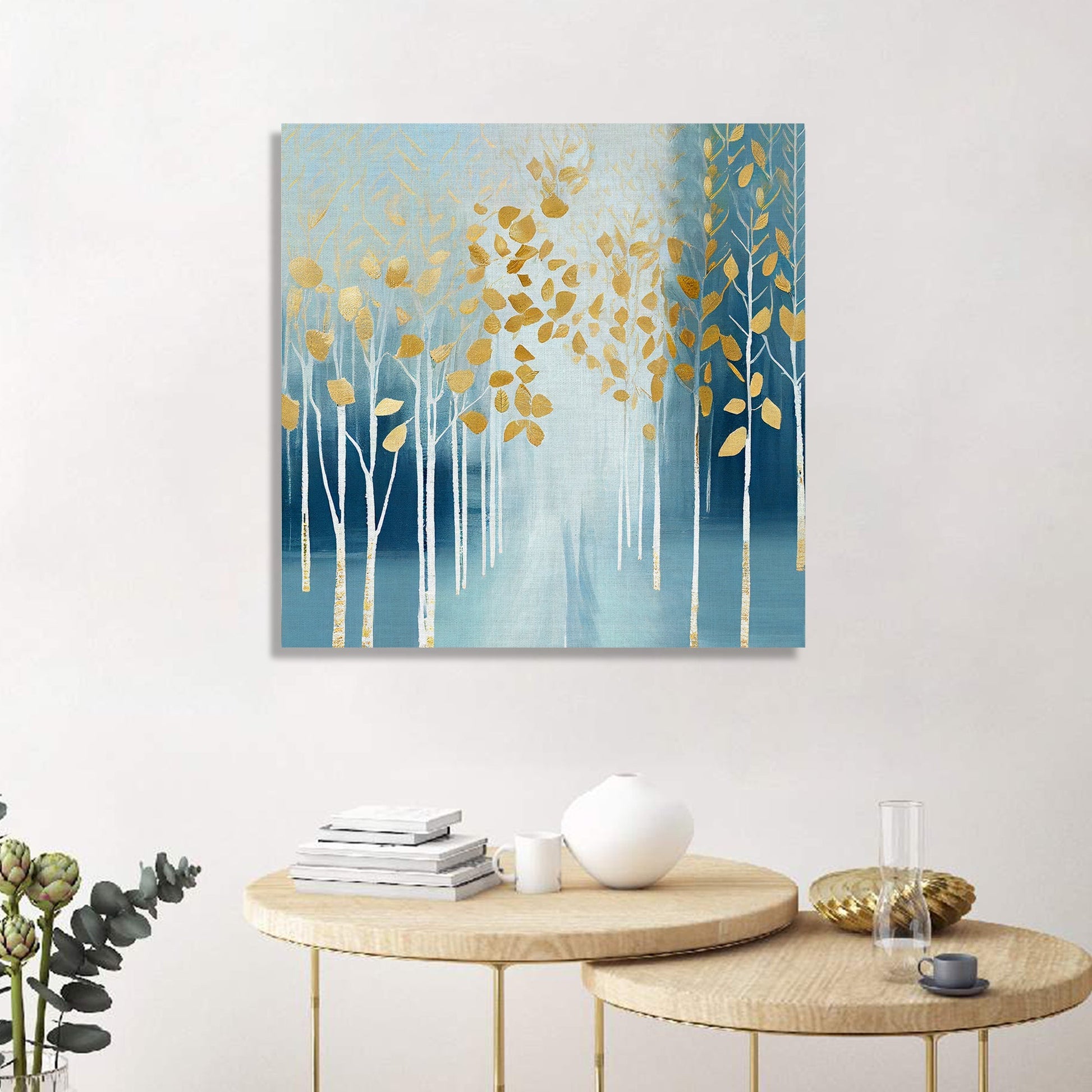 Kotart-Modern Art Canvas Paintings for Living Room Wall Decor - Nature Inspired Golden Painting-Posters, Prints, & Visual Artwork