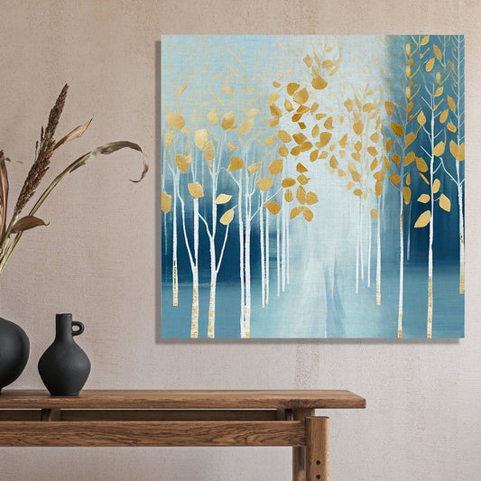 Kotart-Modern Art Canvas Paintings for Living Room Wall Decor - Nature Inspired Golden Painting-Posters, Prints, & Visual Artwork