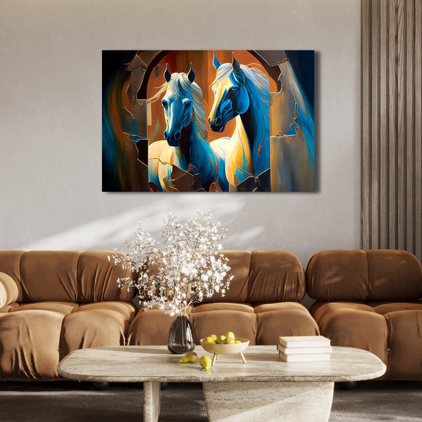 Kotart-Modern Horse Canvas Paintings - Large Canvas Art for Home and Office Wall Decor-Posters, Prints, & Visual Artwork