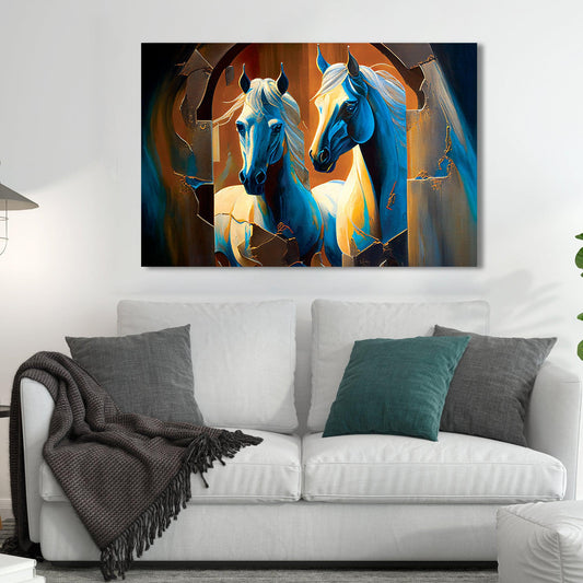 Kotart-Modern Horse Canvas Paintings - Large Canvas Art for Home and Office Wall Decor-Posters, Prints, & Visual Artwork